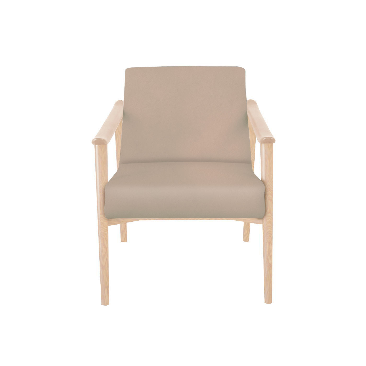 Williamsburg Faux Leather Light Arm Chair