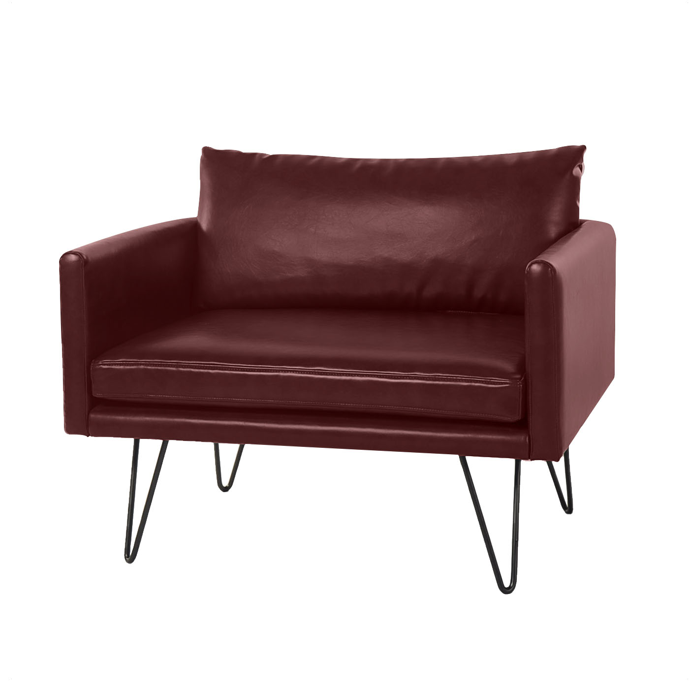 Noblitt Faux Leather Single Sofa