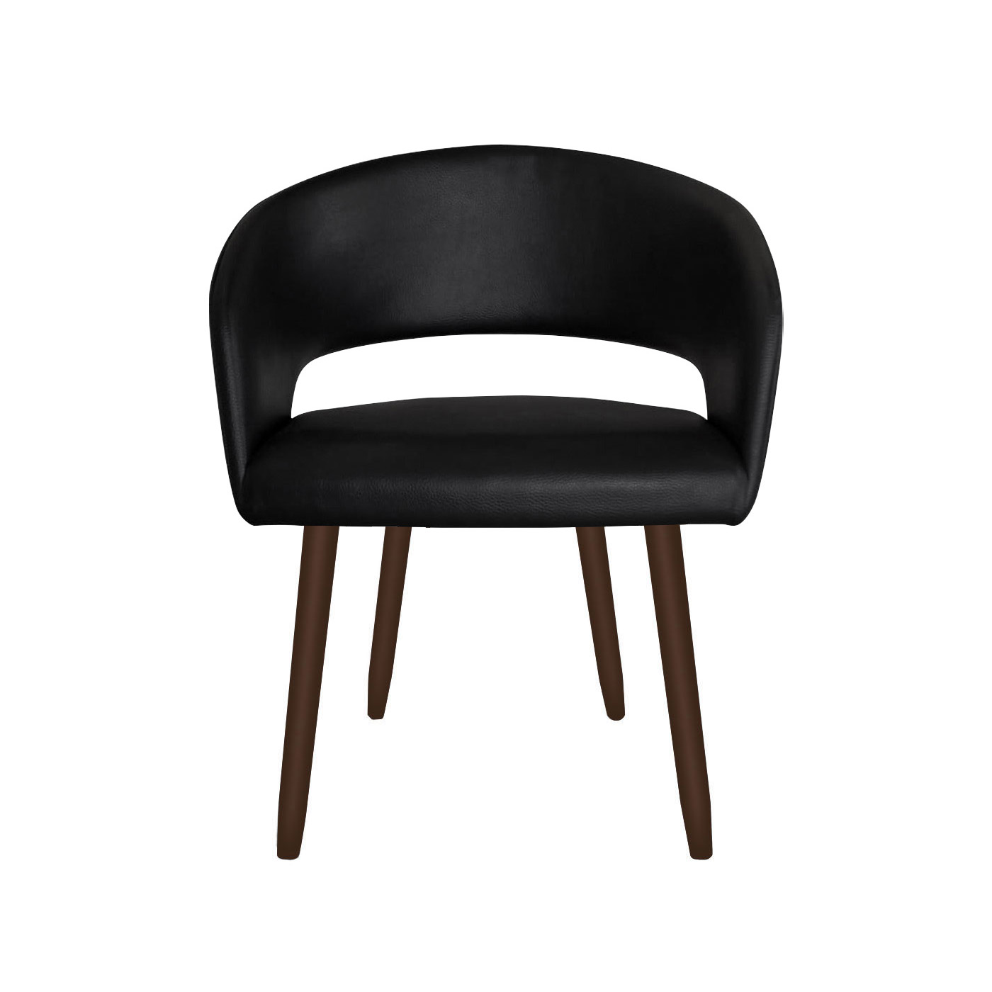 Ostrava Faux Leather Dark Dining Chair