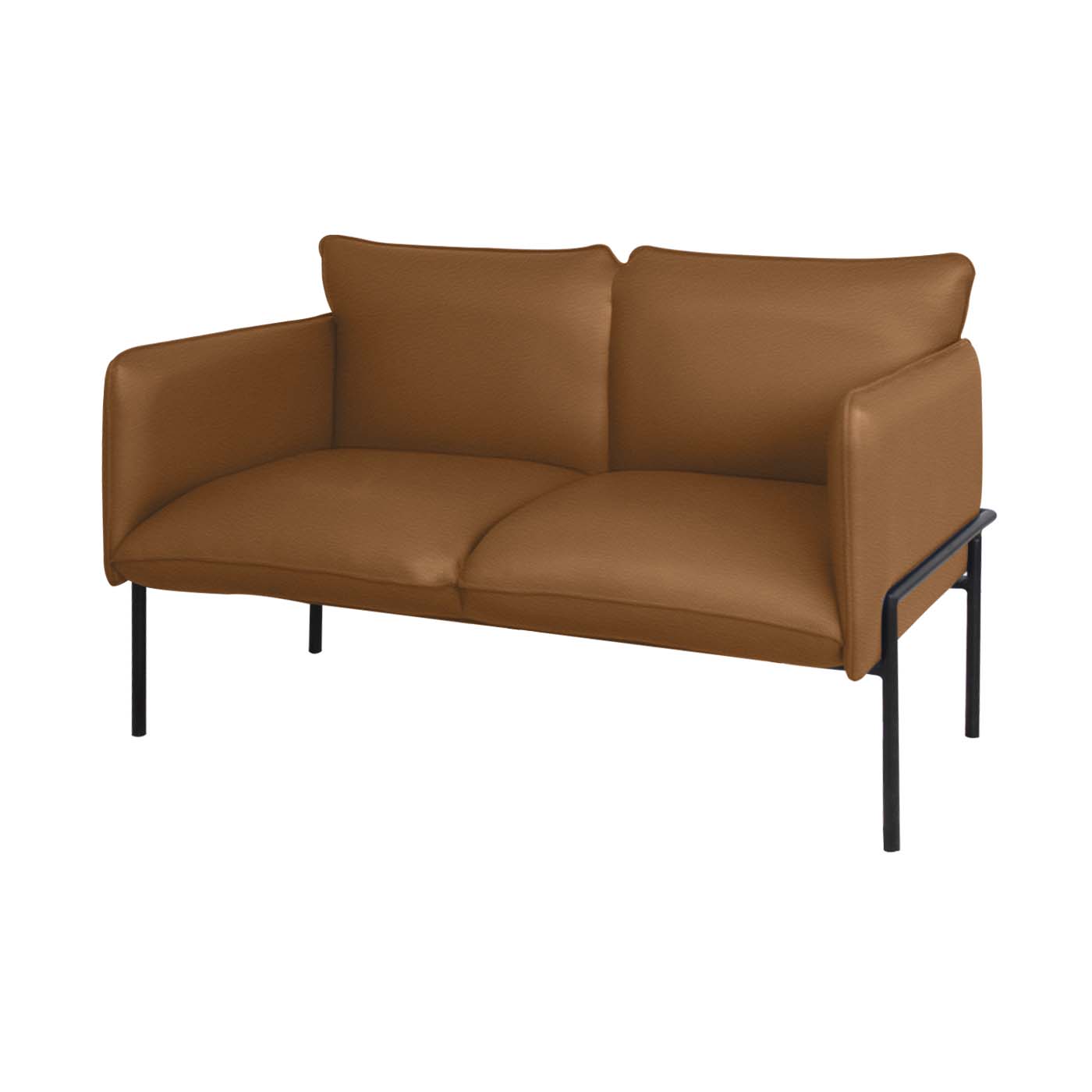 Dessau Faux Leather Double Sofa