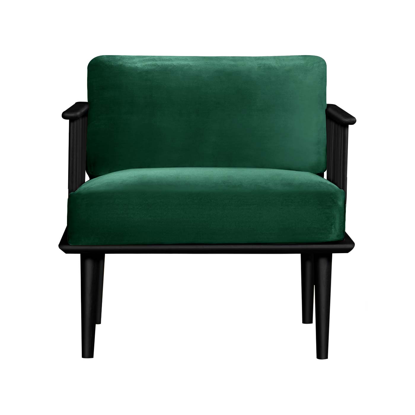 Jorasanko Green Black Single Sofa