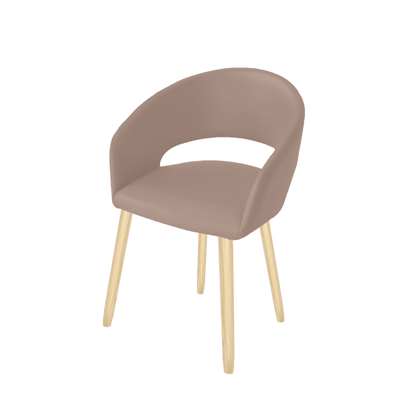Ostrava Faux Leather Light Dining Chair