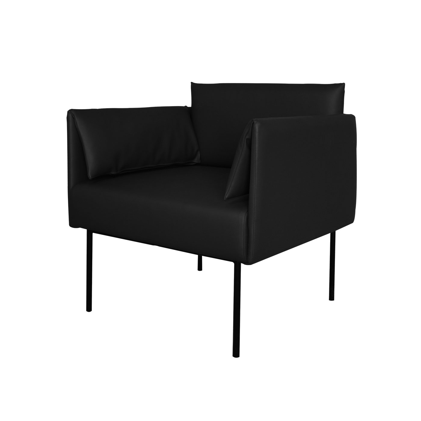 Preston Faux Leather Single Sofa