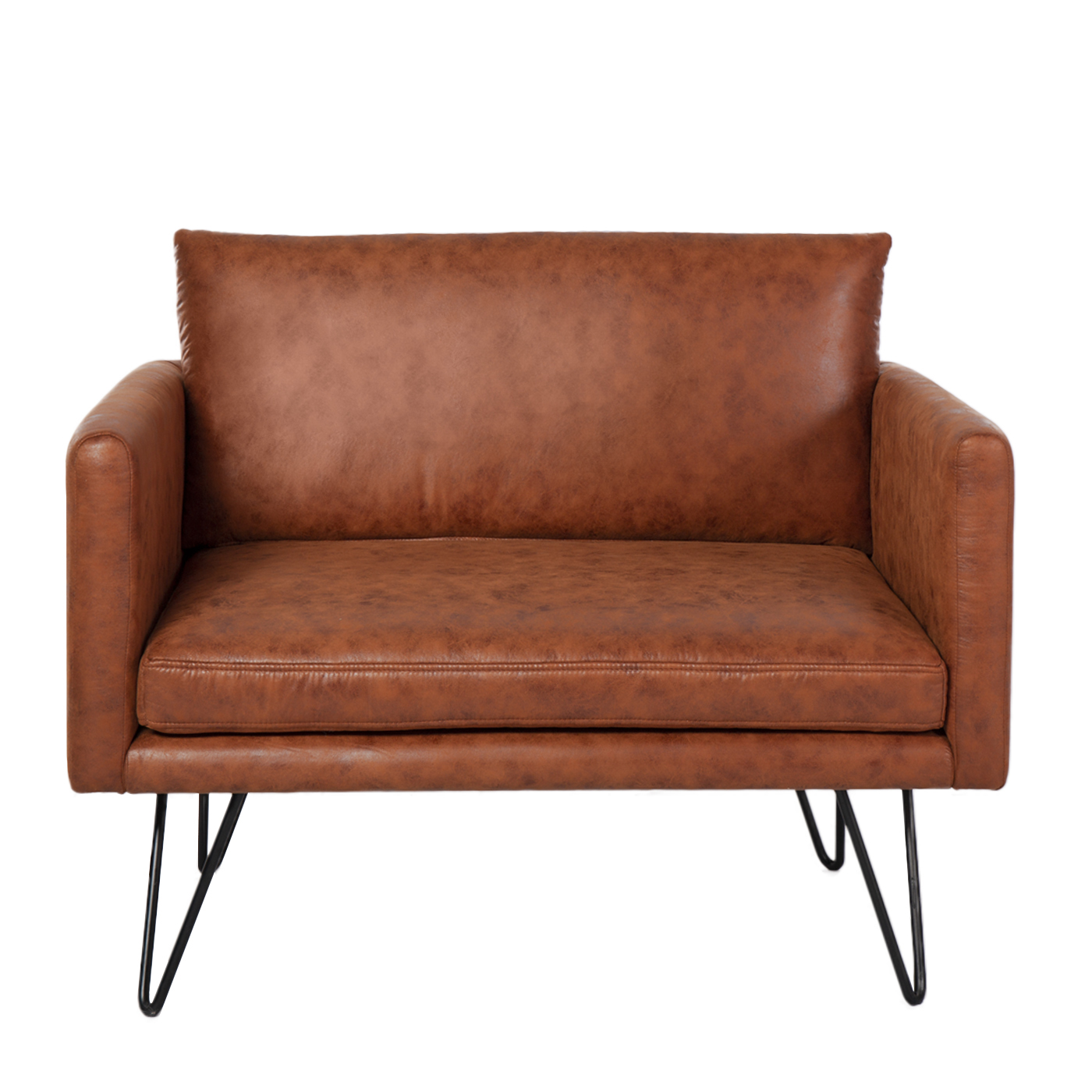 Noblitt Faux Leather Single Sofa