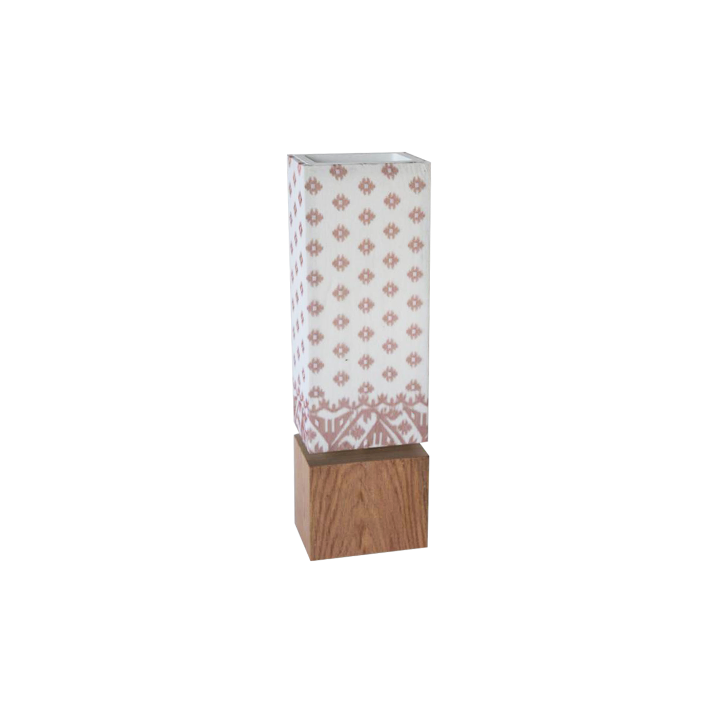 Mauve Jamdani Dhara Lamp