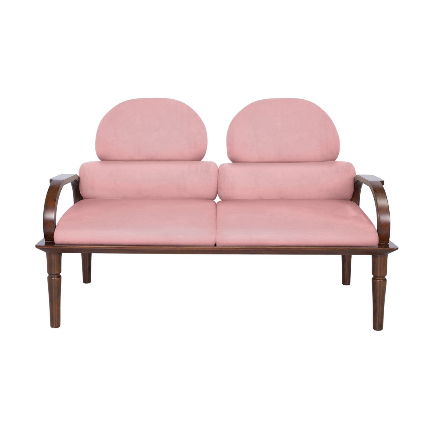 Sonargaon Pink Dark Double Sofa