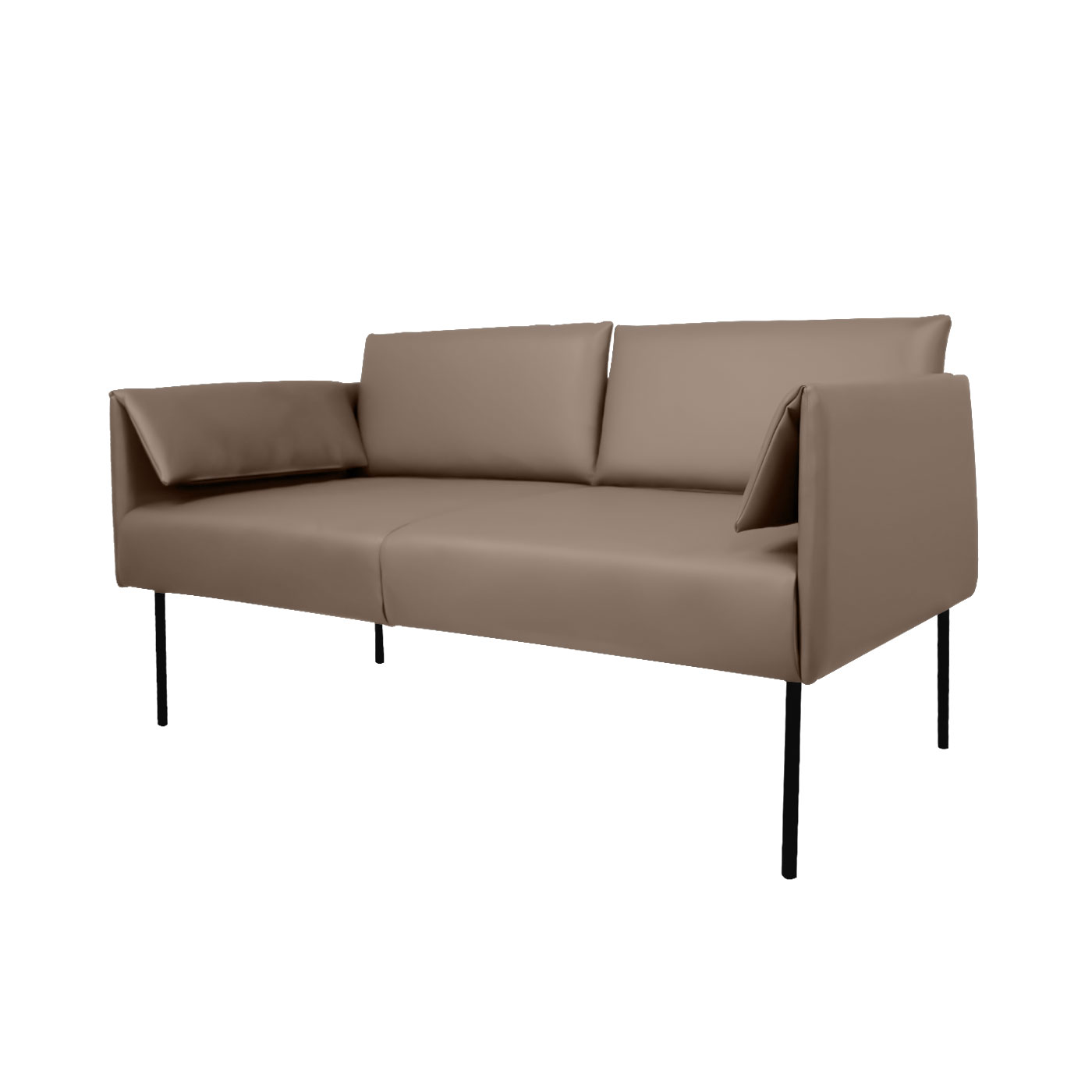 Preston Faux Leather Double Sofa
