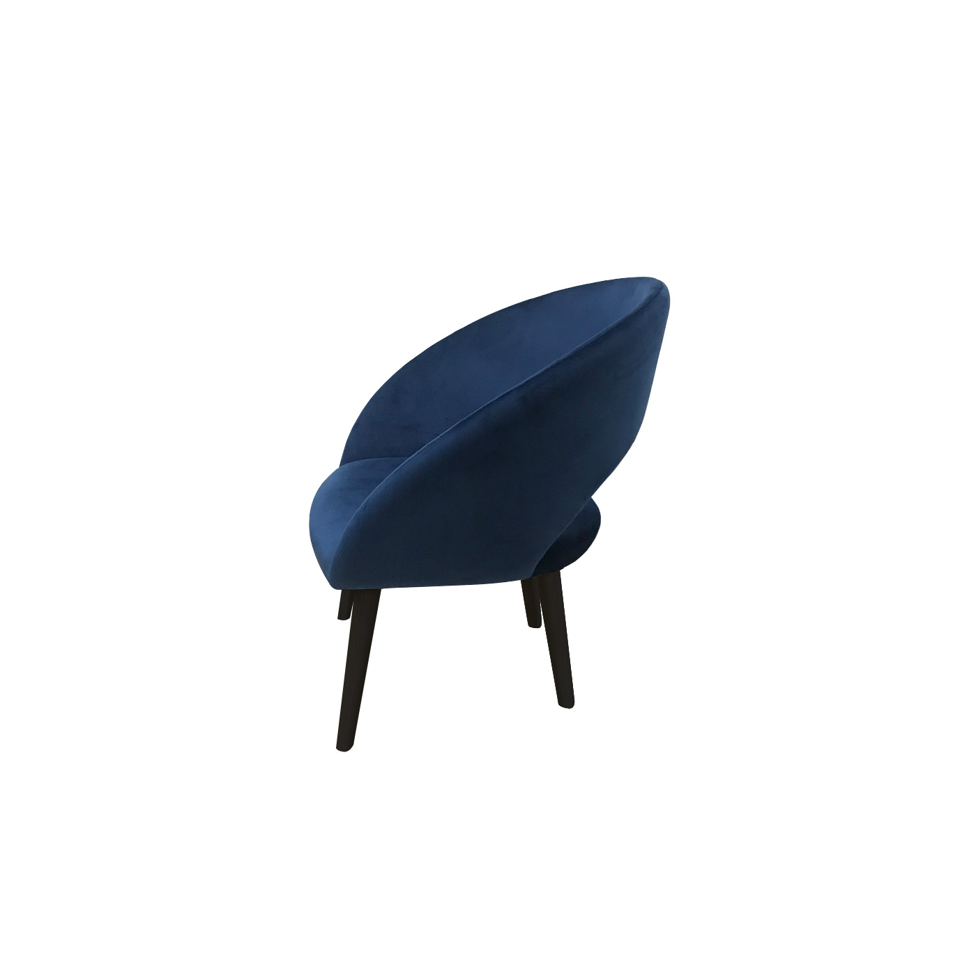 Ostrava Dark Blue Black Arm Chair