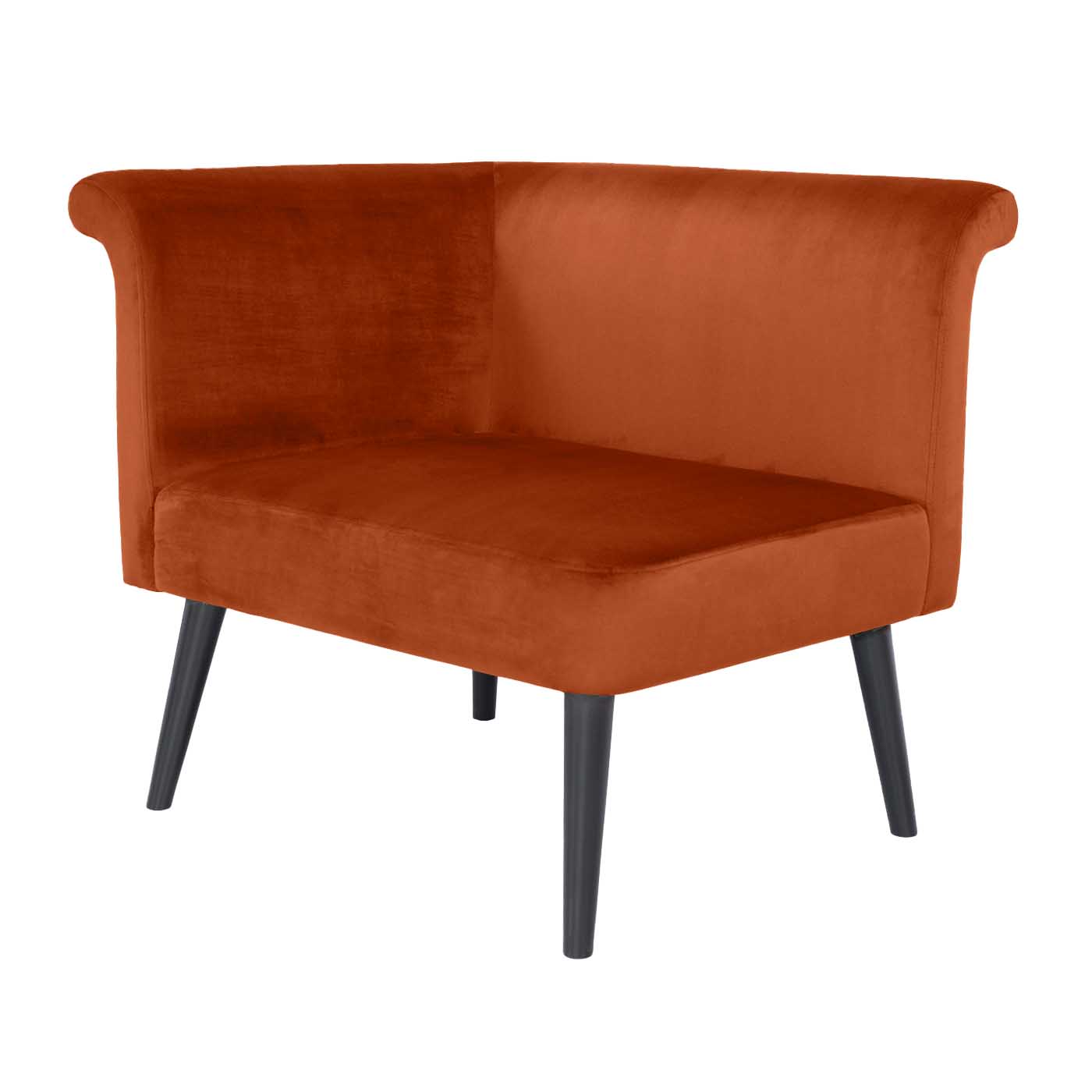 Pompeii  Ebony Left Hand Single Sofa