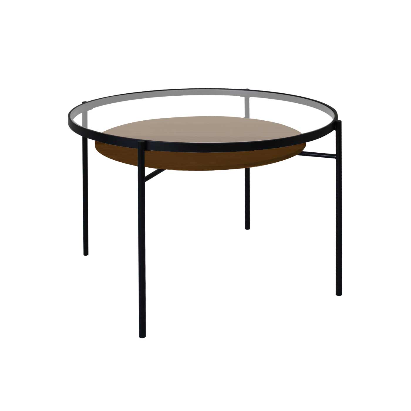 Sheffield Dark Glass Round Conference Table