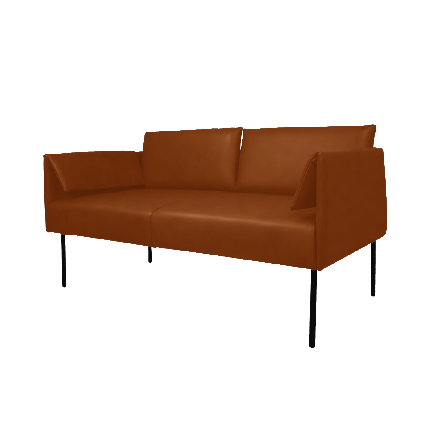 Preston Faux Leather Double Sofa