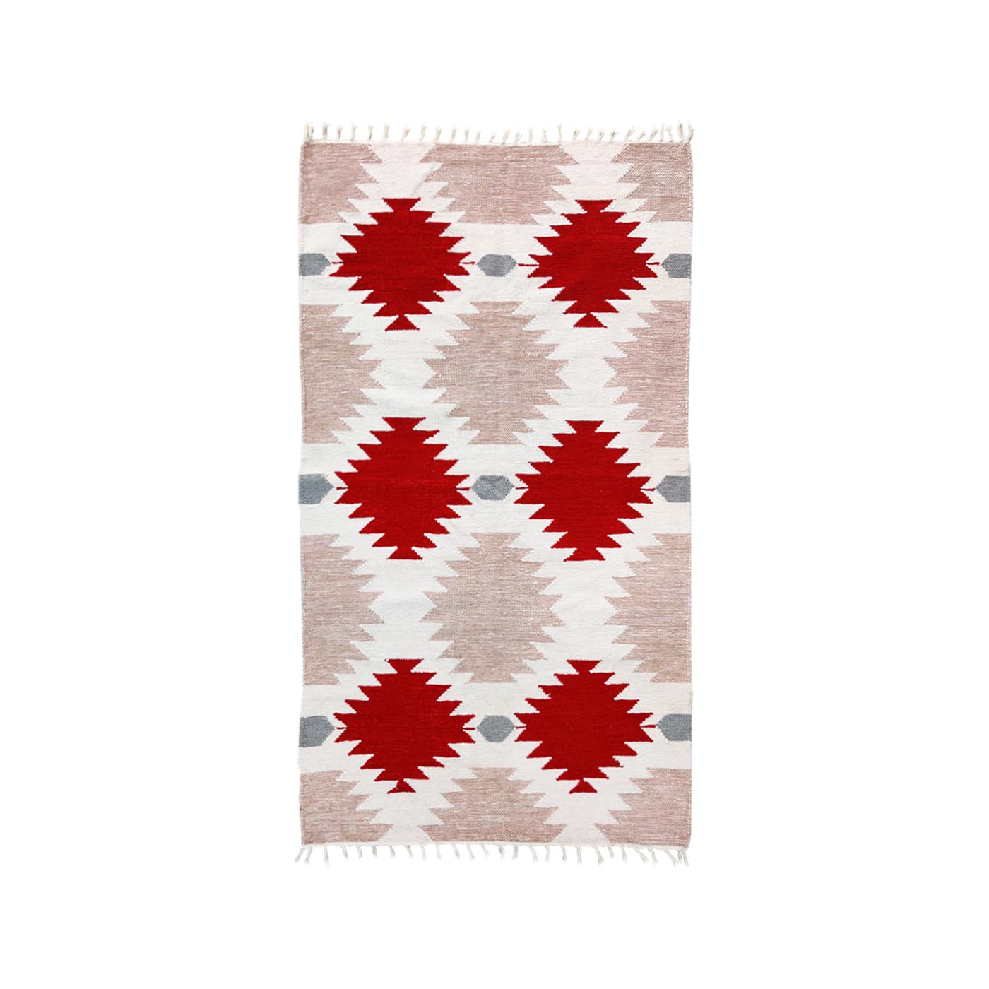 Qilim Red and Pink Small Rug